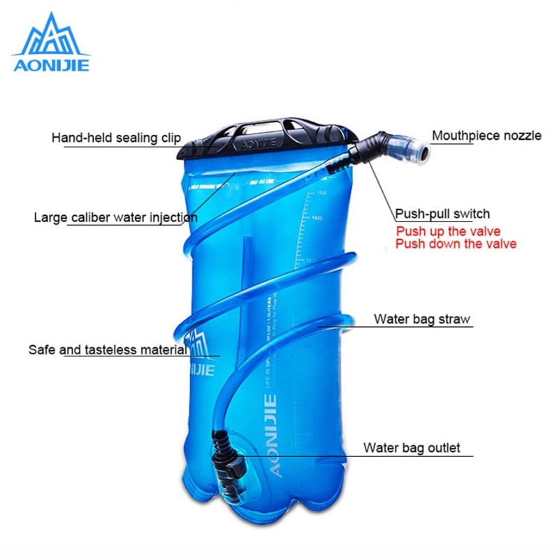 Jual Botol Minum Lari Aonijie Water Bladder Bag 1500Ml Blue Original Sd16 - 1500Ml - hoopspoint.com